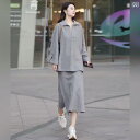 セットアップ レディース 韓国 セットアップ レディース 高見え 2025 春 ファッション クラシック 日常 ヤダン スタイル ゆったり トップスと スカ...