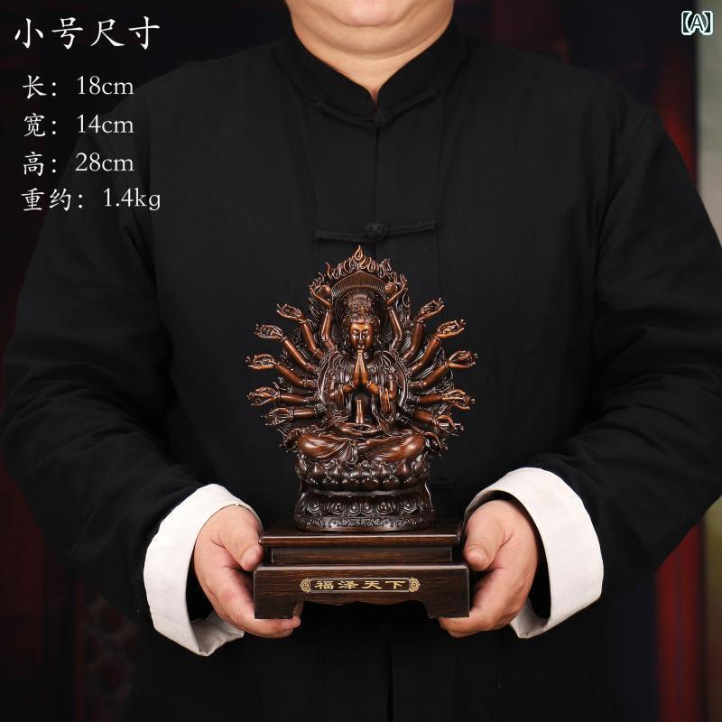インテリア オブジェ おしゃれ 千手観音 菩薩の 飾り 仏像 仏教 寺院の 礼拝 リビング ルーム家の 入り口 祝福の 世界 観音