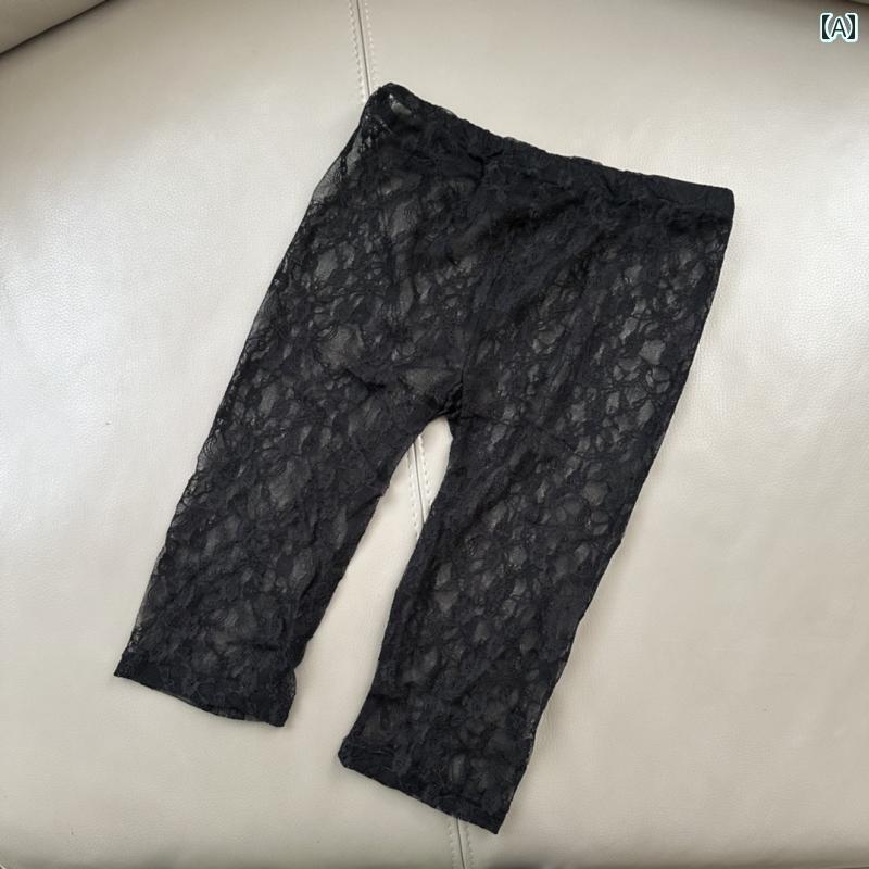 レディース パンツ レディース レース 薄手 ストレート 5点 レギンス スリム高 弾性 アウターウェア 大..