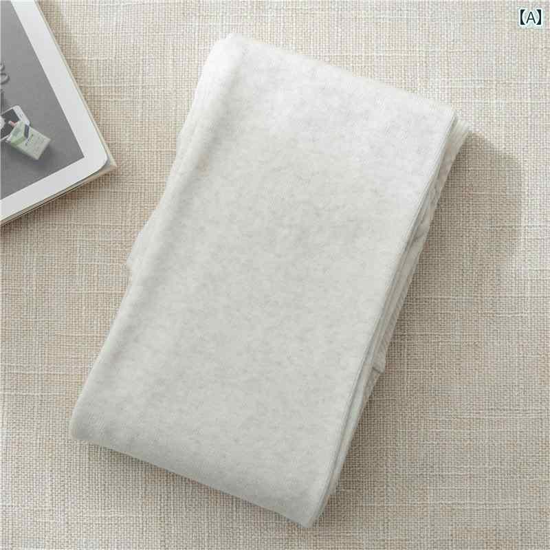 レディース パンツ レディース 和風 クリーム ホワイト ニット 縦縞 パン スト レディース 秋冬 ストッキング 裏起毛 厚手 綿 ライト グレー レギンス