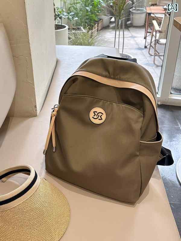 蘇小 金 ダブル ショルダー 防 滴 旅行 バック パック 高級大容量 通勤 オックスフォード 布 軽量