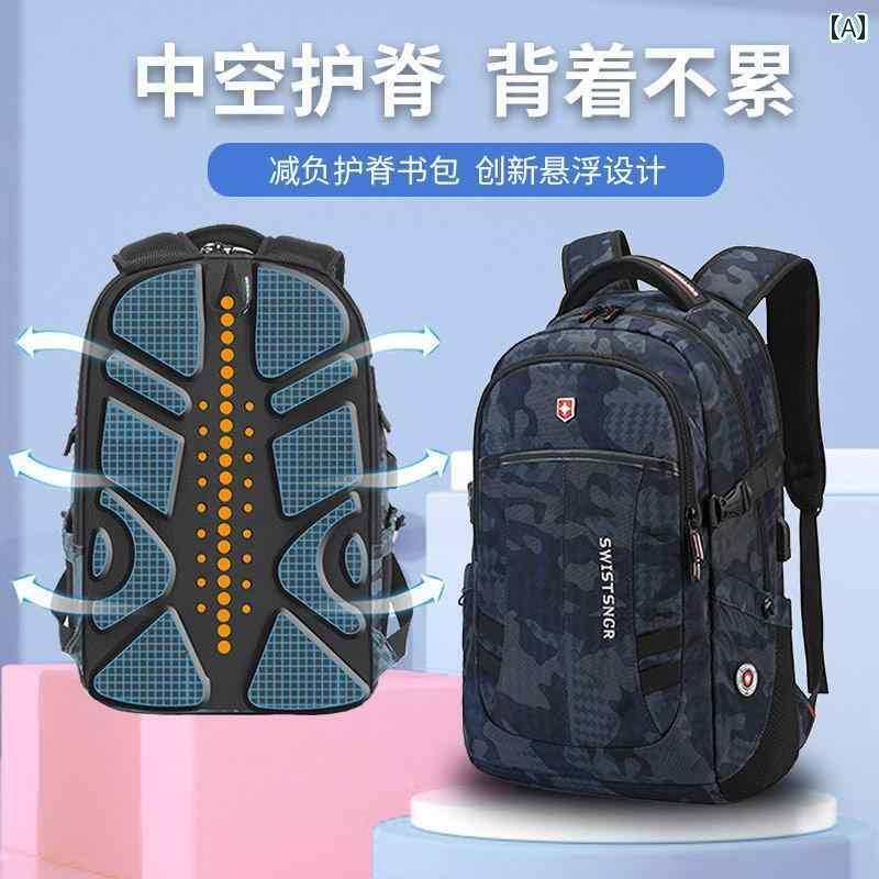 便利 カバン リュック スイスアーミーナイフ バック パック メンズ大容量 ビジネス 旅行 コンピューター 中学生 スクール バッグ