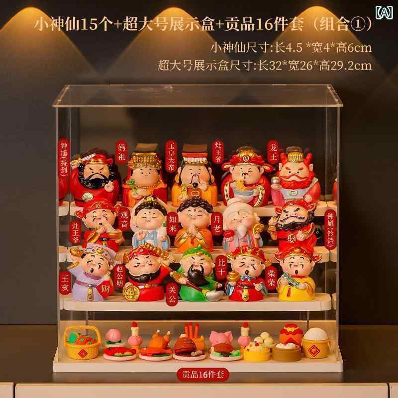 インテリア オブジェ おしゃれ な 五方 財 神の 小さい フェアリーの 家の 書棚の デスク トップの 崇拝の 装飾品 玄関 ポーチの 装飾 レイアウト ギフト