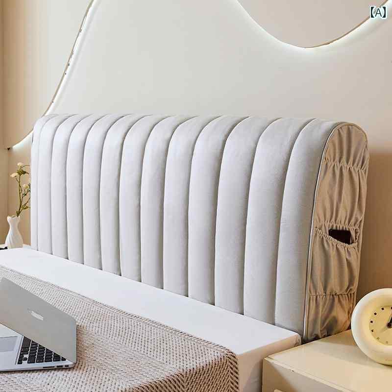おしゃれ ベット ヘッド カバー テクノロジー 布 ベッド ヘッド カバー フル 保護 キルティングと 厚手..