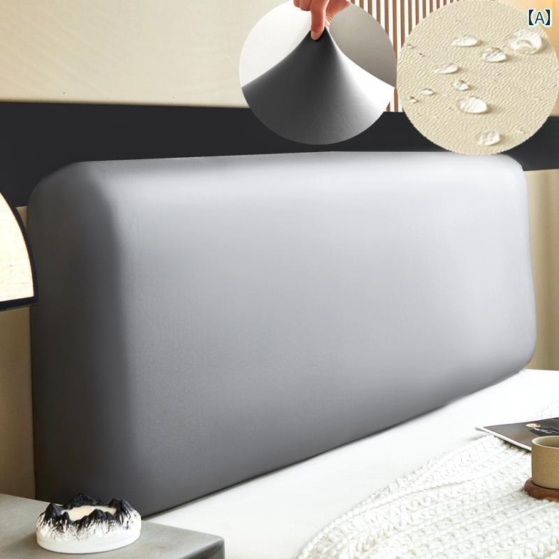 おしゃれ ベット ヘッド カバー 防水 レザー 厚手 ユニバーサル ベッド サイド カバー 2025 アドバンス..