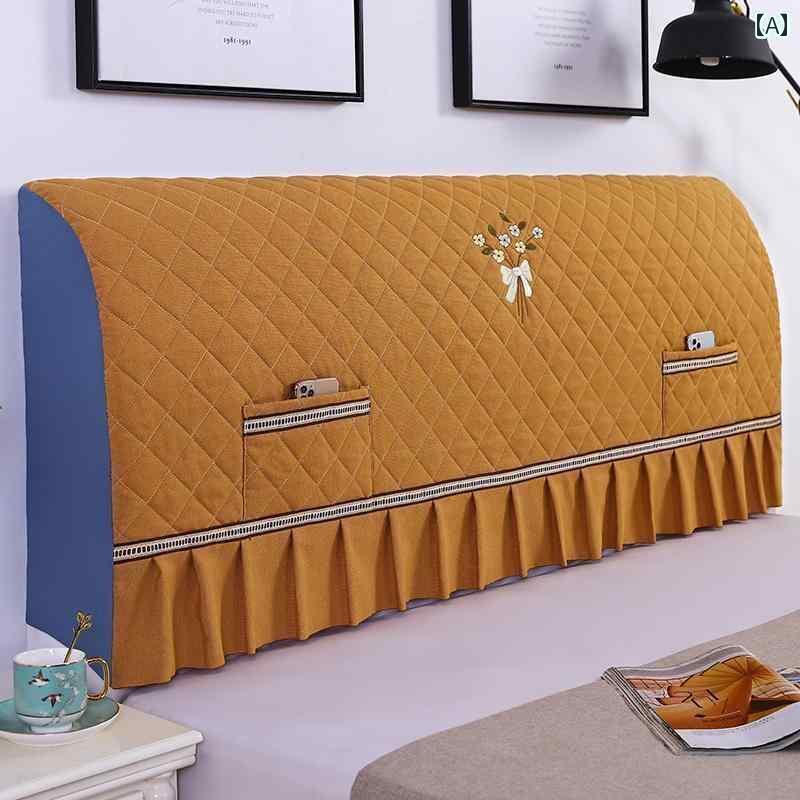 おしゃれ ベット ヘッド カバーオールインクルーシブ ベッド ヘッド カバー ソフト バッグ シンプル モ..