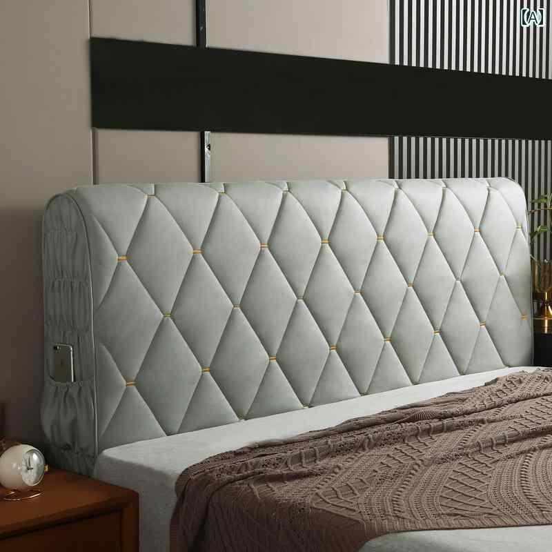 おしゃれ ベット ヘッド カバー テクノロジー 布 ベッド ヘッド カバー フル 保護 キルティングと 厚手..