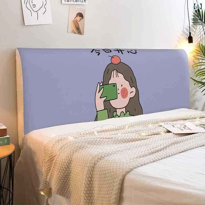 ベッド ヘッド カバー プリンセス スタイル ユニバーサル 木製 ソフト パック 変形 バック ダストカバ..