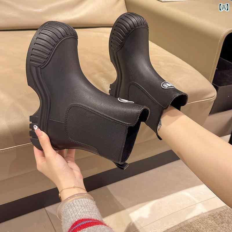 履きやすい 長靴 おしゃれ 女性用 レインブーツ で 防水 滑り止め ゴム 靴 アウトドア ウェーディングシューズ