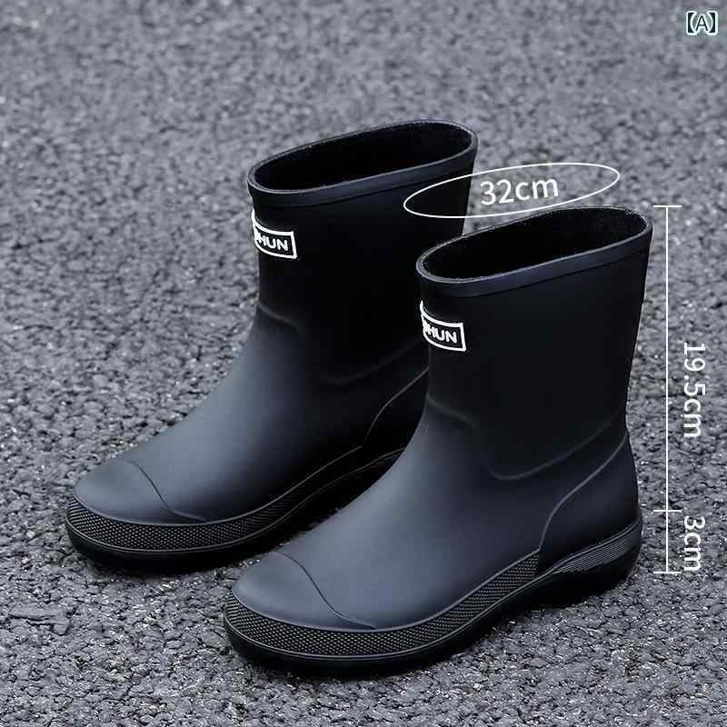 履きやすい 長靴 おしゃれ 女性用 和風 ファッション レインブーツ 新 美しい 秋冬用 コットン ラバーシューズ レディース 大人用 ワーク ウォーター シューズ