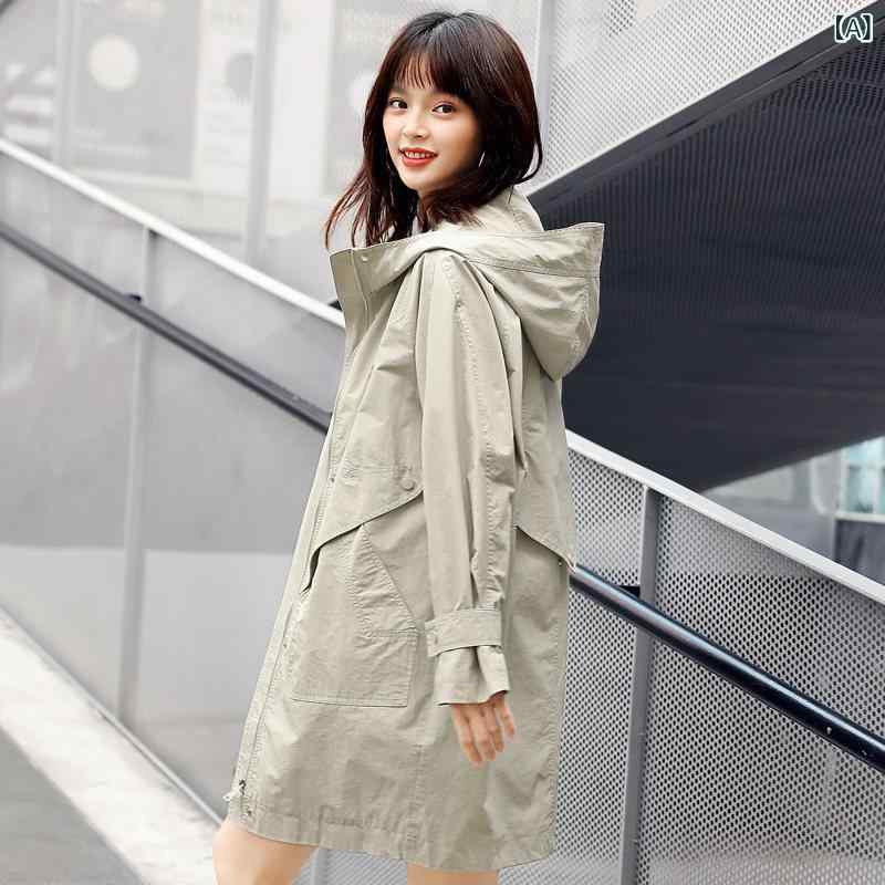 レディース コート 春 オシャレ 春秋 ワークウェア ショート ジャケット レディース ミドル 丈 韓国 ゆったり ファッション カジュアル ウィンドブレーカー イン hope0703-11230598 ホープ パッケージ画像