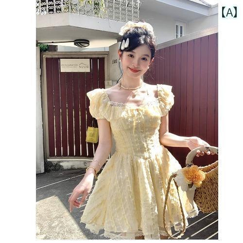 レディース トップス かわいい 春夏 大きいサイズ 太め mm フレンチ スイート スクエアネック パフスリ..