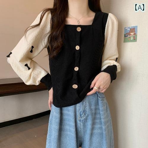 レディース トップス かわいい 春夏 大きいサイズ フレンチスクエア ネック インナーウェア ベース ニ..