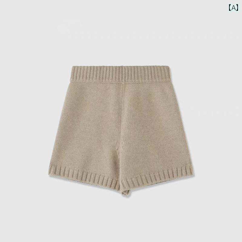 レディース 春服 かわいい 2024 ハイウエスト ショート パンツ カジュアル ストレート チューブ 万能 ..