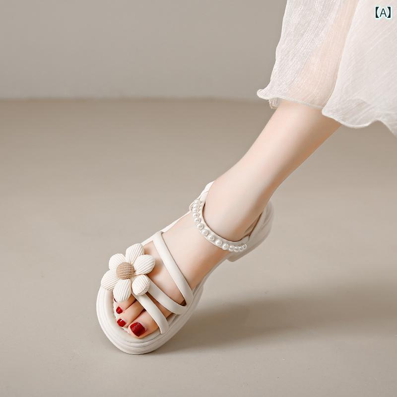サンダル シンプル おしゃれ 女性用 夏 スカート サンダル 2025年 妊婦用 軽量 ソフト ソール 滑り止め レザーサンダル