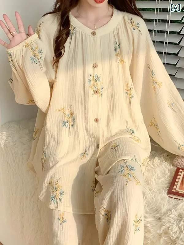 レディース ルームウェア かわいい 大きめ サイズ 太め mm 2300 斤 パジャマ 女性 長袖 宮殿 風 高級 秋冬 ゆったり ホームウェア 230