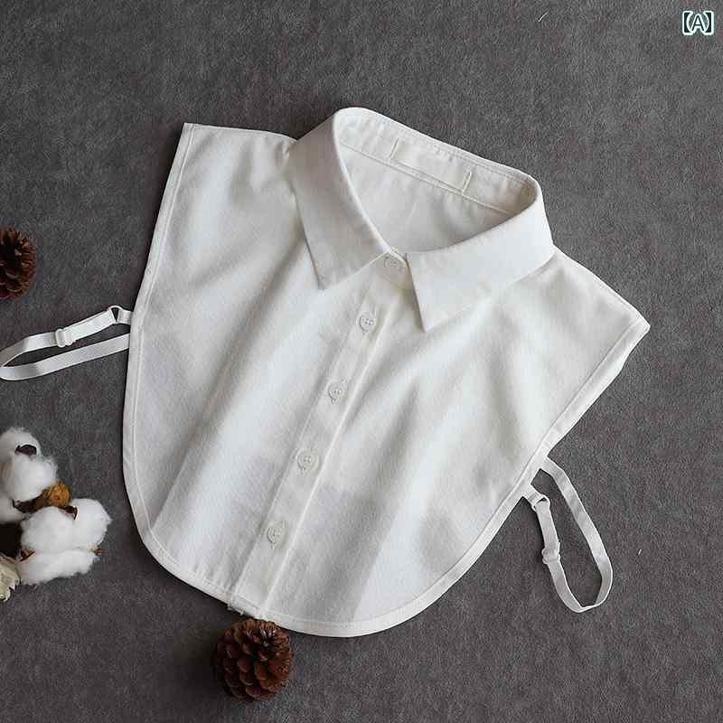 レディース トップス オシャレ フェイク カラー レディース シャツ 春秋冬 コットン 起毛 作業着 尖った 襟 セーター 付き(4)