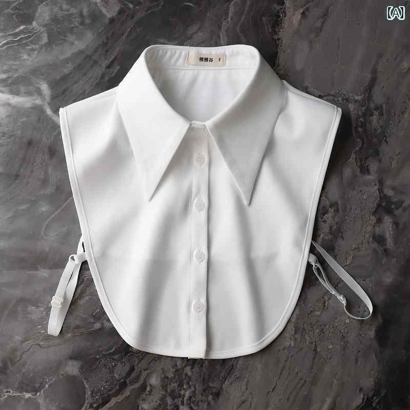 レディース トップス オシャレ 春 カーキグリーン ベルベット フェイク カラー。 レディース向け。どんな シーンにも マッチ するで ウエスタン 年齢を 感じさせにくい 大きい 尖った 襟。 シャツ 装飾