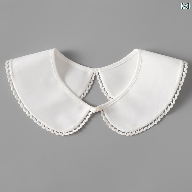 レディース トップス かわいい アウター用の 小さい 襟 アーティファクト 韓国 年齢を 減らす 人形の ..