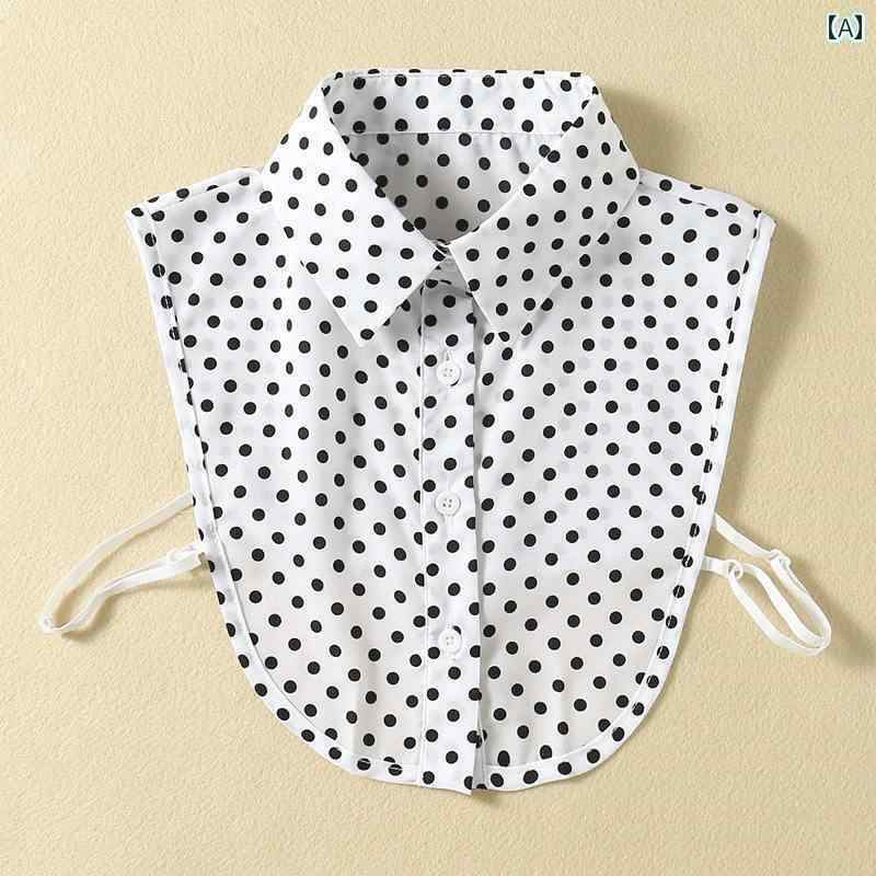 レディース トップス かわいい 女性用 フェイク カラー シフォンプリント 秋冬 セーター 装飾 韓国 小さい さわやか シャツ