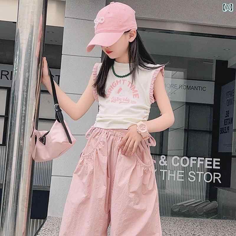 ダンス衣装 セットアップ 子供用 ジャズ ダンス 衣装 スーツ 2025年 女の子 夏の ストリート ファッシ..