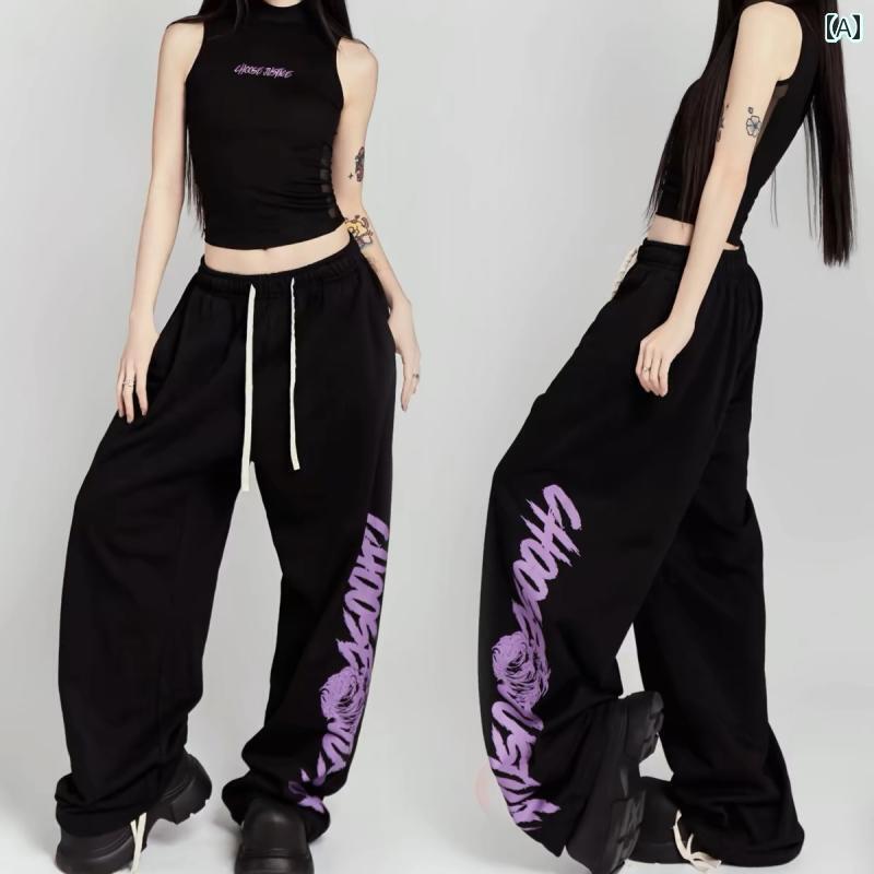 オシャレ ダンス衣装 セットアップ アメリカン レター ヒップ ホップ ストリート ダンス スウェットパ..