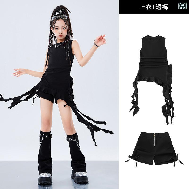 オシャレ ダンス衣装 セットアップ 女の子 ジャズ ダンス 衣装 ストリートを 揺るがす な ストリート ..