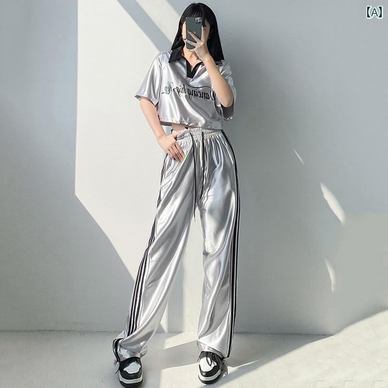 オシャレ ダンス衣装 セットアップ 韓国 ダンス K ポップ 女性 グループ パフォーマンス 服 大人用 明..