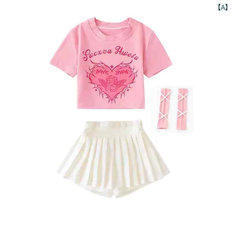 ダンス衣装 セットアップ ワイドパンツ 女の子 ジャズ ダンス 衣装 子供用 ストリート ファッション 服..