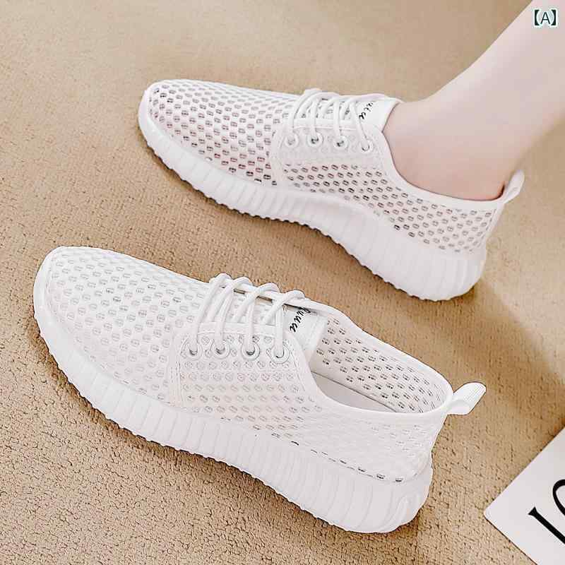 レディース スニーカー かわいい 革 スポーツ シューズ 女性用 2025夏の新 スタイル カジュアル レディース 通気性 滑り止め 女性 メッシュ