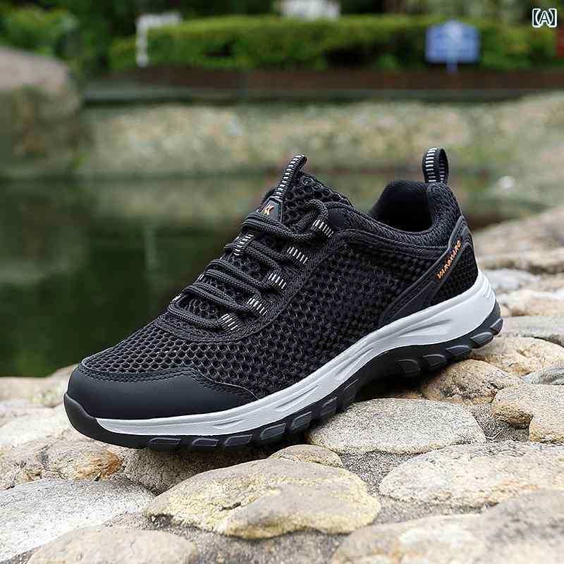 レディース スニーカー かわいい 2025夏の メッシュ シューズ 女性用 通気性 薄型 軽量 ハイキング ソフト ボトム 滑り止め スポーツ トラベル