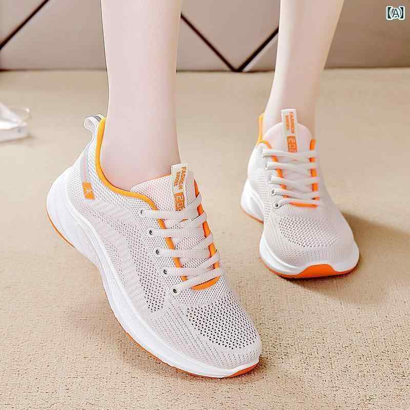 レディース スニーカー かわいい オールド 布 靴 レディース 夏 スポーツ レジャー メッシュ 通気性 シューズ S サイズ 34 旅行 ソフト ソール ランニング