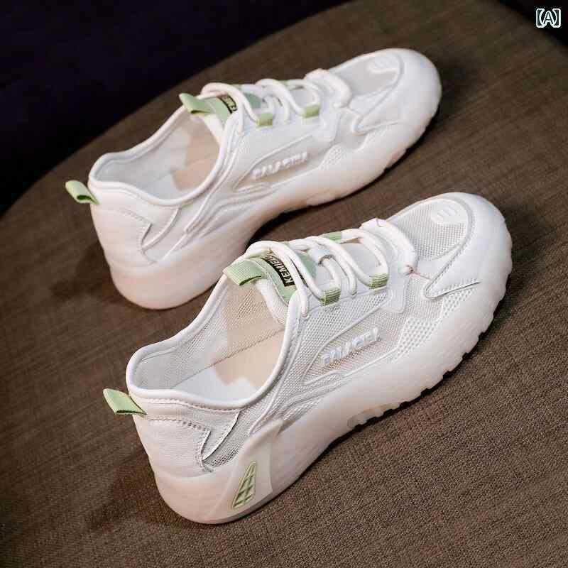 レディース スニーカー かわいい 女性用 ファッション スポーツ シューズ 薄型 スタイル 2025夏 通気性 メッシュ カジュアル 軽量 ソフト ソール ランニング