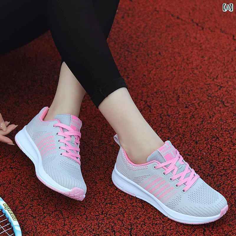 レディース スニーカー かわいい 布 靴 女性 オール シーズン カジュアル スポーツ シューズ ママ 軽量 春 旅行