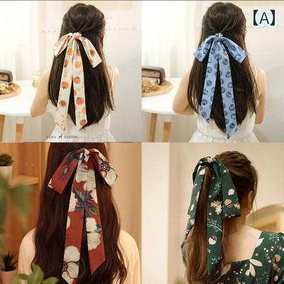 ヘアバンド ターバン レディース 2メートルの 柿 如意 長い 編み込み ヘア バンド 女性 リボン 蝶 結び..