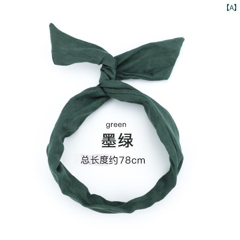 ターバン ヘアバンド レディース 女性が 顔を 洗う 大きい リボンの 鉄線 ヘッド バンド シンプルで 使..