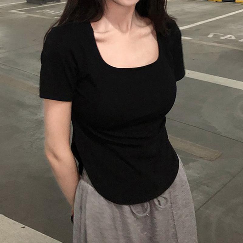 パンツ レディース ボトムス 大きいサイズ 婦人服 スリム スクエアネック 半袖 Tシャツ 女性 夏 太った..