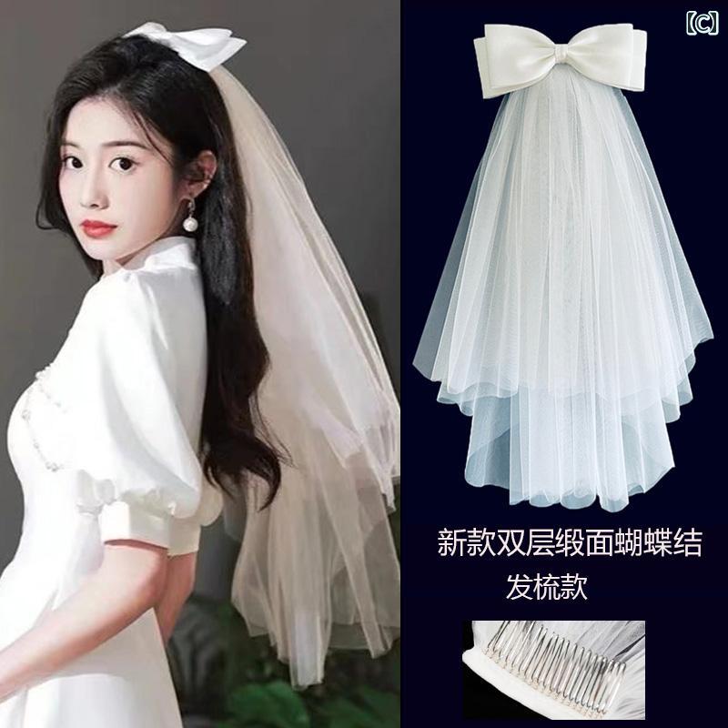 結婚式 レース ヘッドドレス バックカチューシャ ヘアアクセサリー 結婚式 レース ...