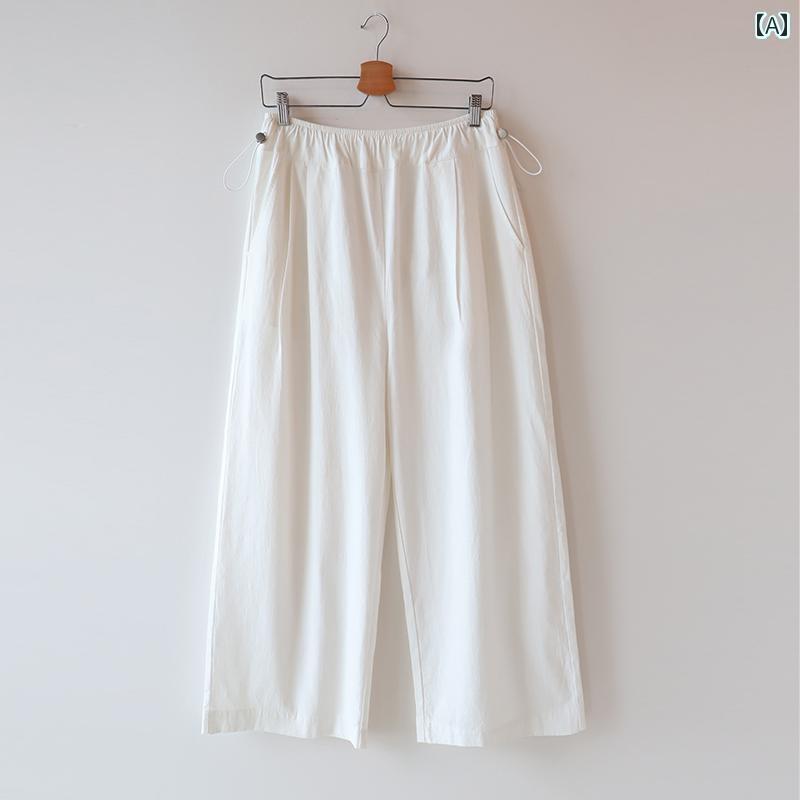 マタニティ ハイウエスト マタニティパンツ 春秋 アウターの マタニティパンツ 夏 薄手 コットンリネン..