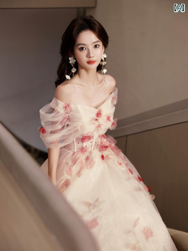 パーティードレス ロングワンピース ドレス トースト ドレス 花嫁 スーパー フェアリー エンゲージメン..