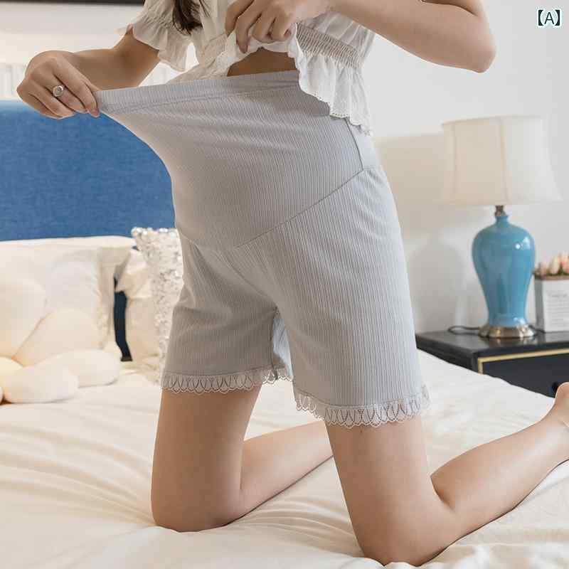 マタニティレギンス レギンス マタニティパンツ 妊婦用 安全 パンツ レギンス 夏用 露出 防止 薄手 ショーツ 春秋用 レディース ゆったり お腹 サポート 夏服(4)