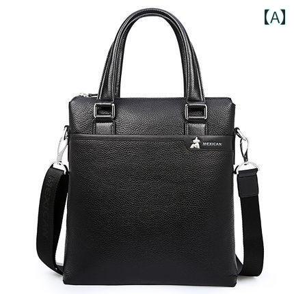 ショルダーバッグ ショルダー ビジネスバッグ リュック 斜め掛け スケアクロウ メンズ ハンドバッグ 革 ビジネス メンズバッグ 縦型 カジュアル クロス ボディ ショルダー ブリーフケース 牛革