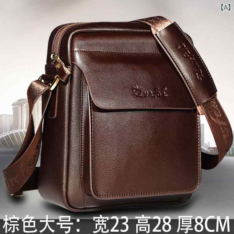 ショルダーバッグ ショルダー ビジネスバッグ リュック 斜め掛け Zunfan 革 バッグ メッセンジャーバッ..