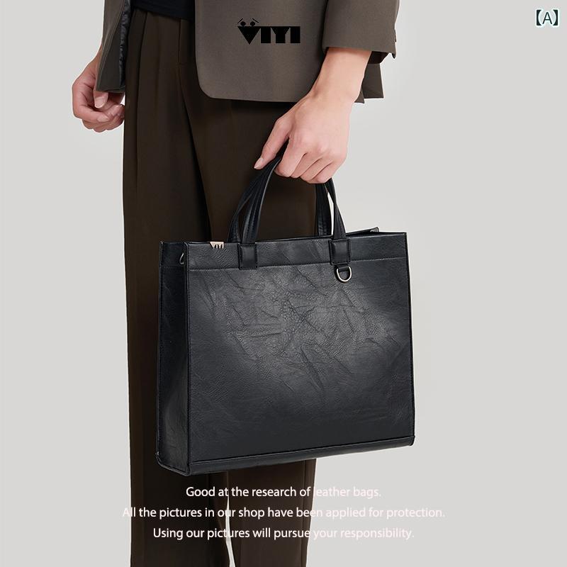 ショルダーバッグ ショルダー ビジネスバッグ リュック 斜め掛け メンズ ハンドバッグ ブリーフケース スタイリッシュ シンプル ビジネス コンピュータ トートバッグ レザー メッセンジャー 通勤 バッグ