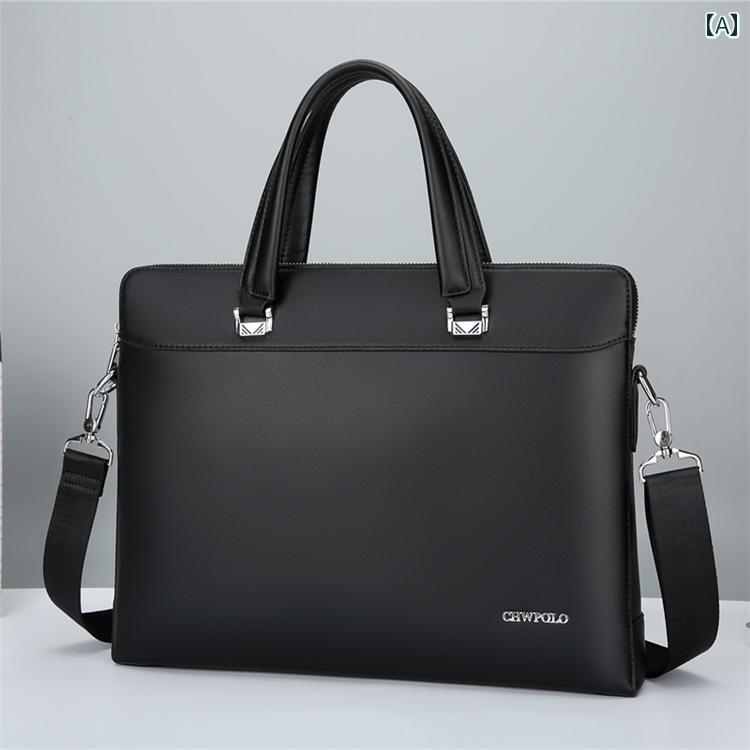 ショルダーバッグ ショルダー ビジネスバッグ リュック 斜め掛け ポール メンズ ハンドバッグ 革大容量..