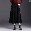 スカート Aライン ひざ丈 ロング マキシ スカート Aライン ひざ丈 ロング マキシ 春秋 レディース 8 ピース カジュアル マキシ スカート ミディアム 丈 スイング aライン 2025 スタイル ハイウエスト 黒