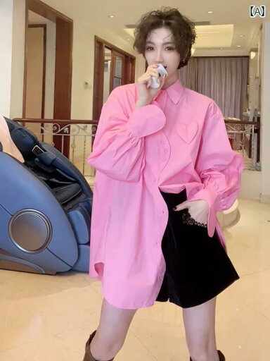 シャツ シャツワンピ レース 韓国 ビッグサイズ 大きいサイズ ドルマン ロングシャツ レディース ゆったり ミドル 丈の ピンクの シャツ ステーション 2025 春の ファッション POLO カラー シャツ シャツワンピ レース 韓国 ビッグサイズ 大きいサイズ ドルマン ロングシャツ レディース ゆったり ミドル 丈の ピンクの シャツ ステーション 2025 春の ファッション POLO カラー