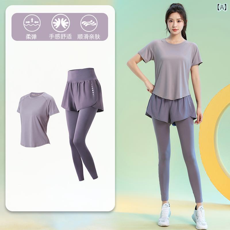 ヨガウェア トップス レディース 女性用 大きいサイズ フィットネスウェア mm スーツ 夏用 薄手 ゆったり 通気性 半袖 ヨガ ウェア トップス 高 伸縮性