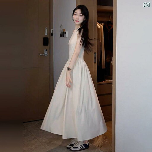 Aライン スカート ワンピース ひざ丈 ロング 韓国 Aライン スカート ワンピース ひざ丈 ロング 韓国 優しい ノースリーブの 白い ドレスの 女性 夏 2025 高級 ホリデー フランス のの ロング ドレス Aライン スカート ワンピース ひざ丈 ロング 韓国 Aライン スカート ワンピース ひざ丈 ロング 韓国 優しい ノースリーブの 白い ドレスの 女性 夏 2025 高級 ホリデー フランス のの ロング ドレス