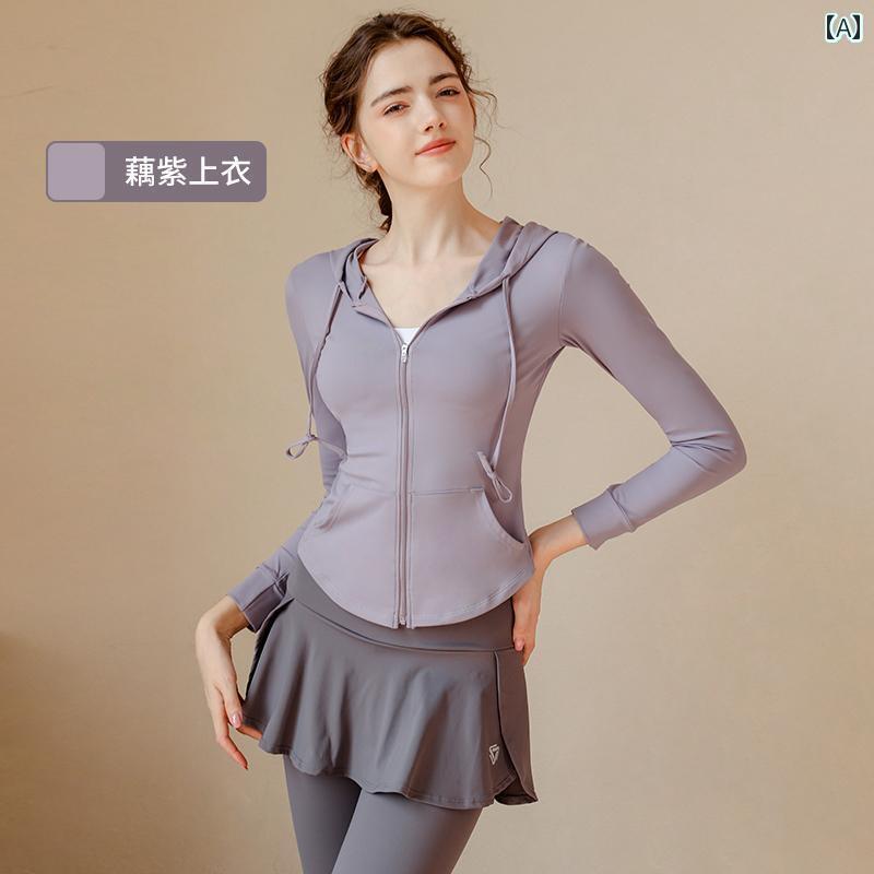 ヨガウェア ヨガパンツ ヨガ ヨガの 服の レディース スーツ 春夏 プロの ジムの トレーニングの 朝の ジョギングの スポーツ ジャケット 高度な フィットネスの 服